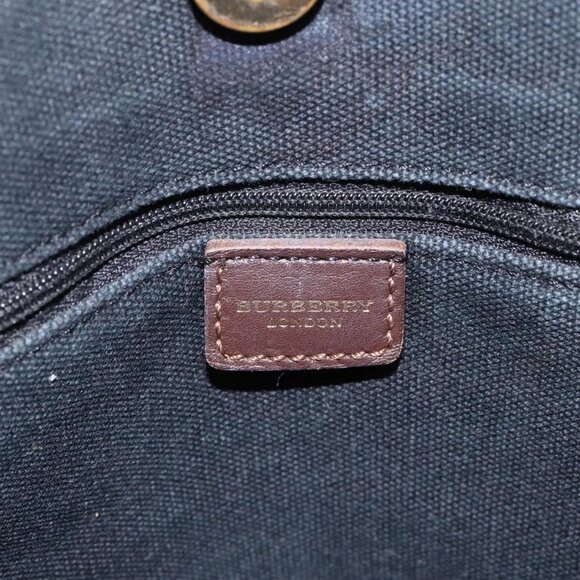 BURBERRY Nova Check Hand Bag PVC Beige Auth - Picture 11 of 14